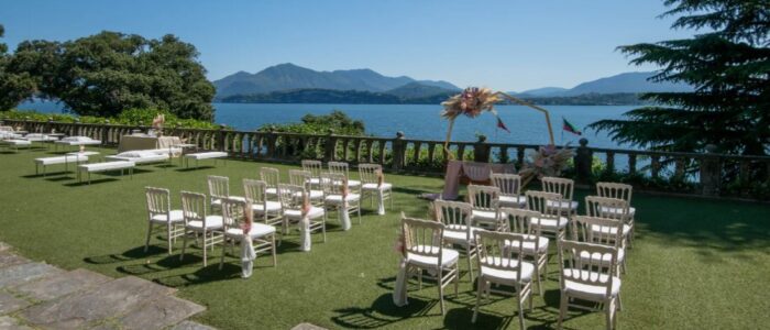 Villa Sul Pozzo Stühle breit neu heiraten am Lago Maggiore